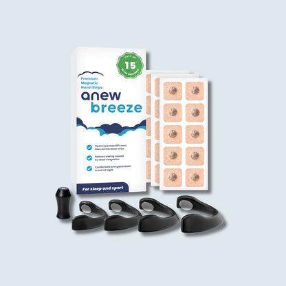 Magnetic nasal strip