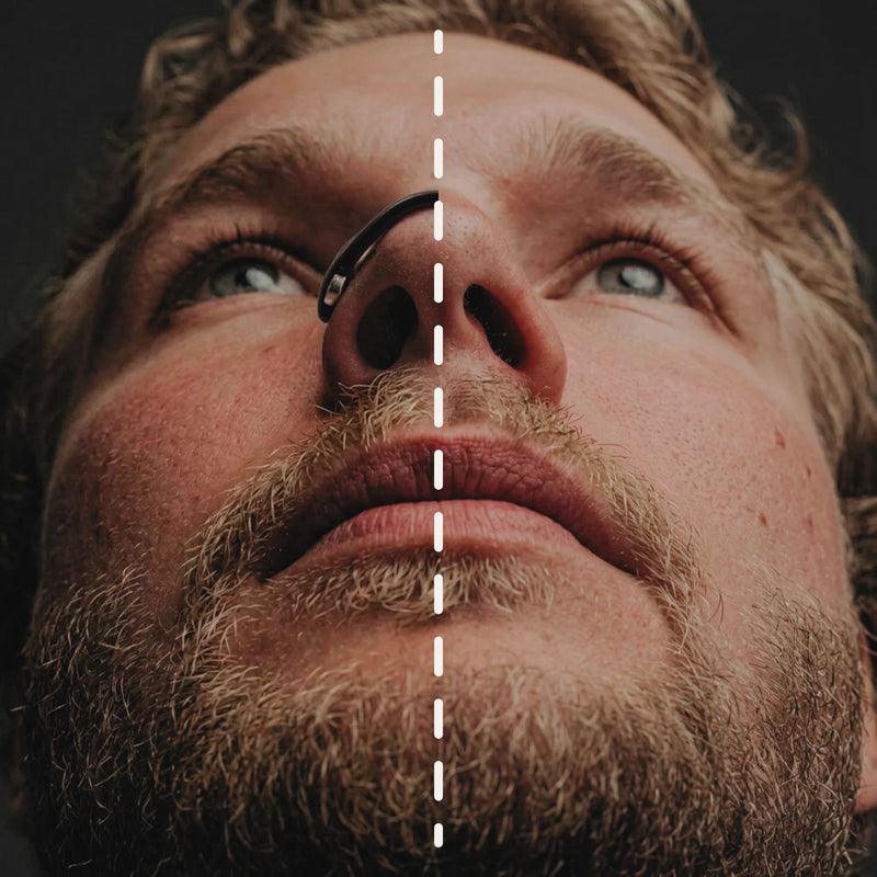Magnetic nasal strip