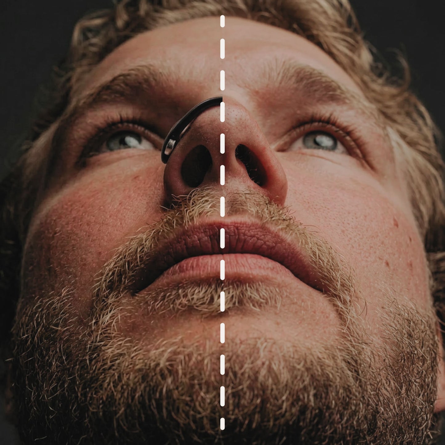 Magnetic nasal strip