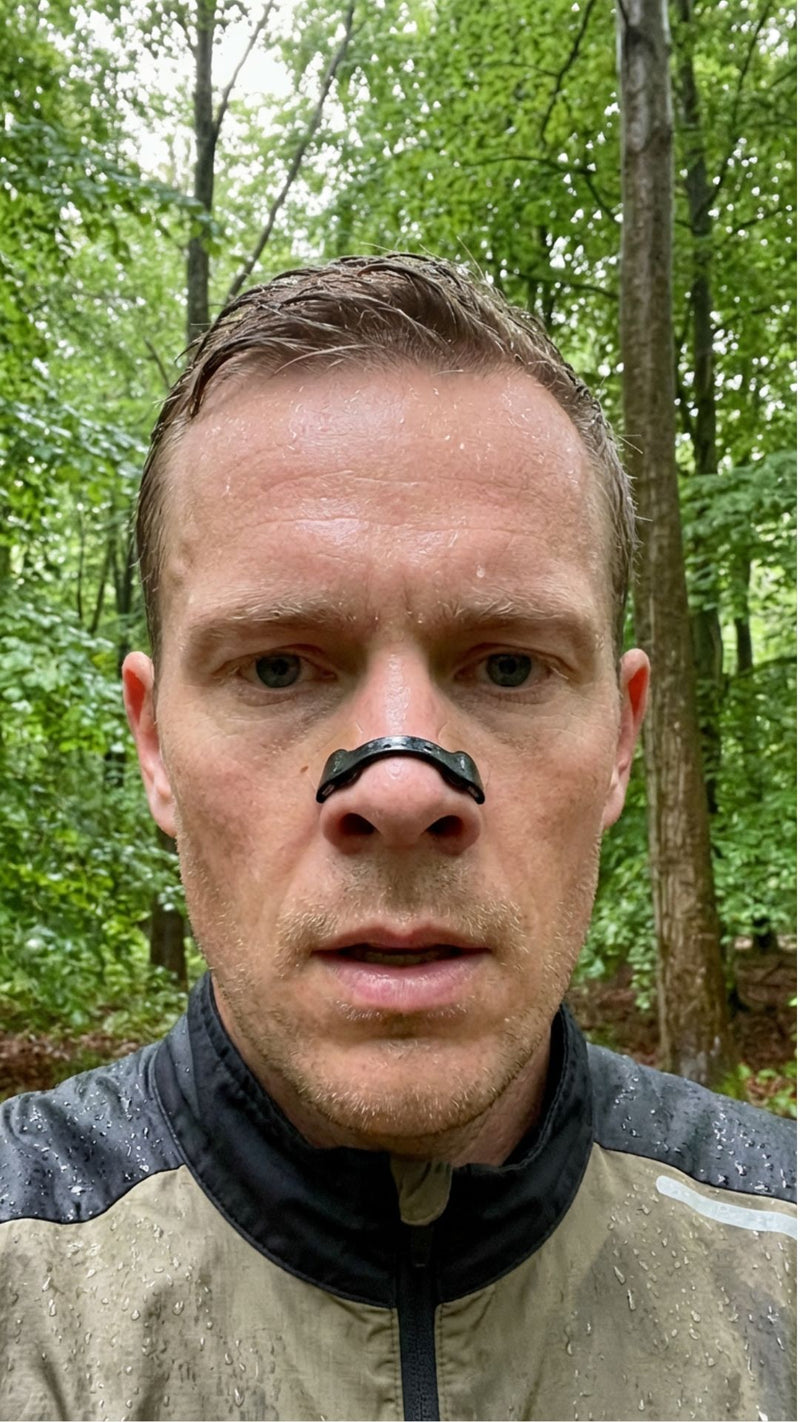 Magnetic nasal strip